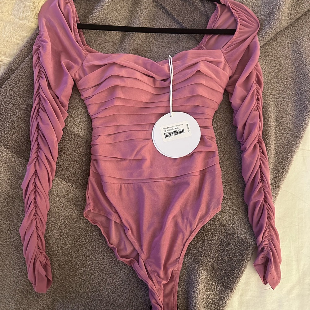 Princess Polly Pink Ruched Bodysuit